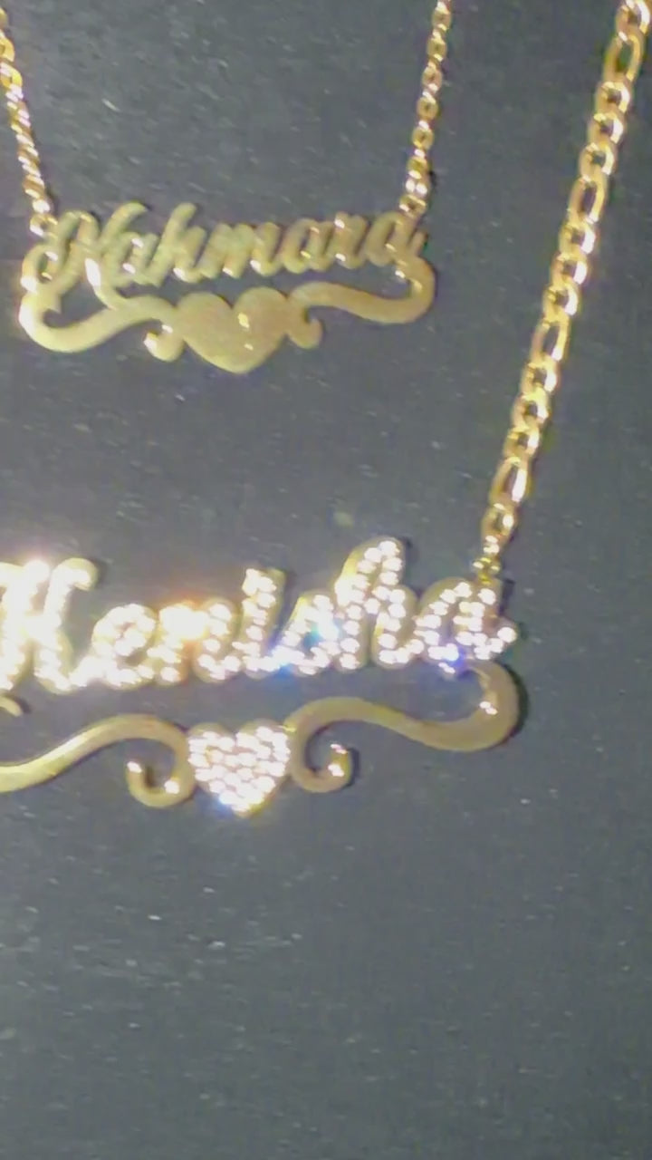 Gold Plated Name Pendants